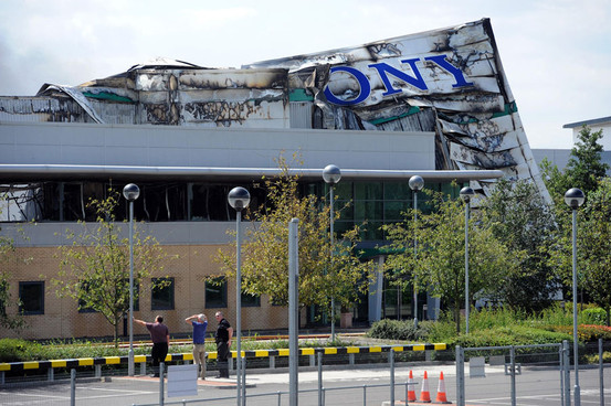 Sony DADC warehouse Fire